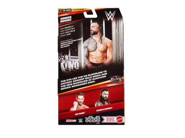WWE Elite Collection Top Picks Roman Reigns Actionfigur, 8 År, Flerfarvet, Plast