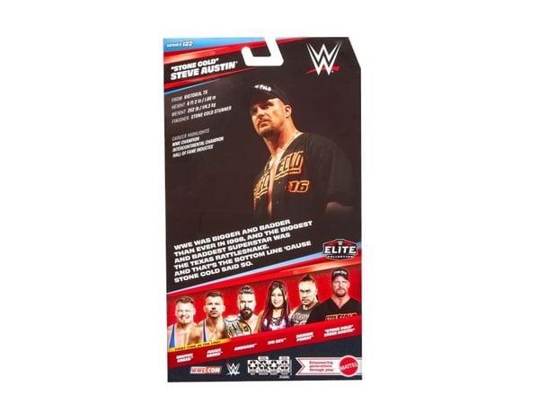 WWE Elite Collection ''Stone Cold'' Steve Austin Actionfigur, 8 År, Flerfarvet, Plast