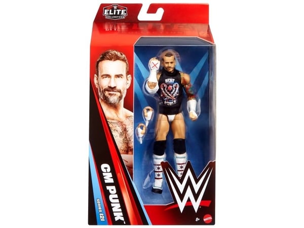WWE Elite Collection CM Punk Actionfigur, 8 År, Flerfarvet, Plast