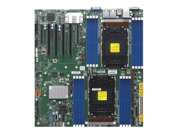 SUPERMICRO X13DEI-T - Moderkort - utökad ATX - Intel ingen CPU - LGA4677 Socket-E - 2 CPU:n som stöds - Intel C741 Chipuppsättning - USB 3.0 - 2 x ...
