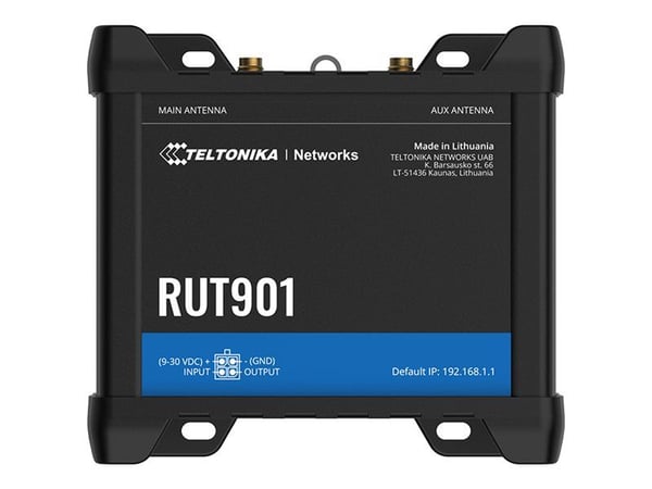 Teltonika RUT901 - Trådlös router - WWAN 3-ports-switch - PPP 2,4 GHz - 2G, 3G, 4G