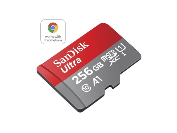 SanDisk Ultra - Flashminnekort (microSDXC til SD-adapter inkludert) - 256 GB - A1 / UHS Class 1 / Class10 - microSDXC UHS-I