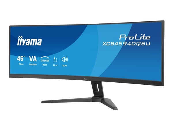 iiyama XCB4594DQSU-B1, 111,8 cm (44"), 5120 x 1440 pixlar, Dual QHD, LED, 2 ms, Svart