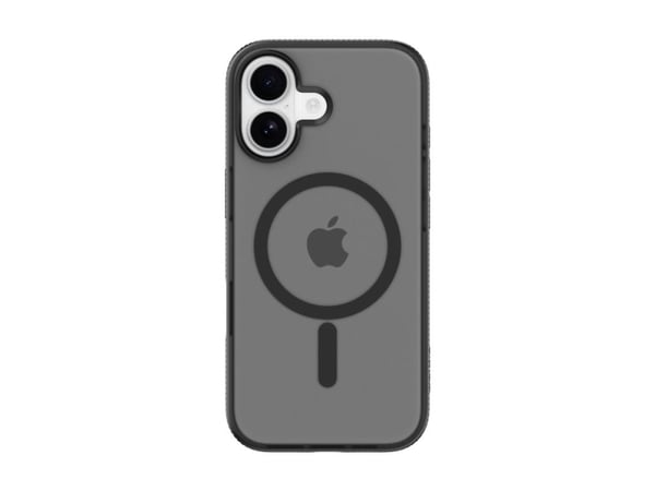 Belkin SheerForce Grip Series - Baksidedeksel for mobiltelefon - MagSafe-samsvar - laget av resirkulerte materialer - svart - for Apple iPhone 17