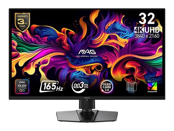 MSI - OLED-monitor - 32" - 3840 x 2160 4K - 0,03 ms