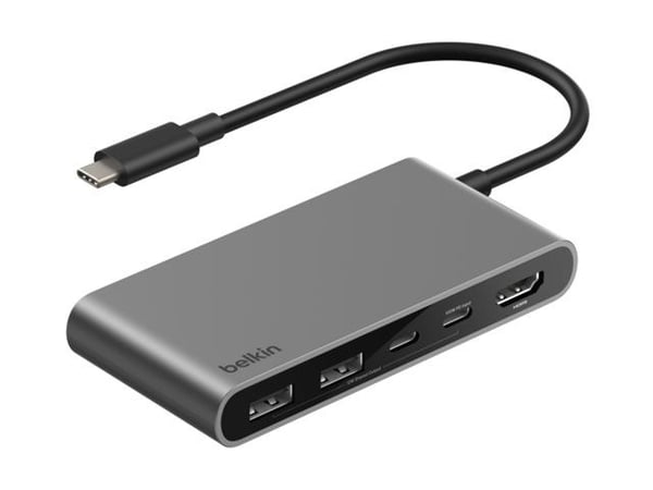 Belkin CONNECT - Dokkingstasjon - for bærbar, smarttelefon, bærbar, skrivebord - USB-C - HDMI