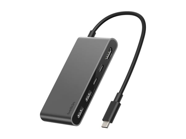 Belkin CONNECT - Dokkingstasjon - for bærbar, smarttelefon, bærbar, skrivebord - USB-C - HDMI