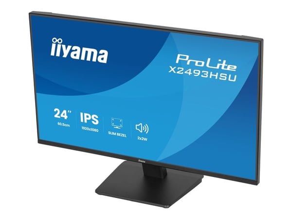 IIYAMA 60.5cm (24") X2493HSU-B1 16:10 HDMI+DP+2xUSB IPS
