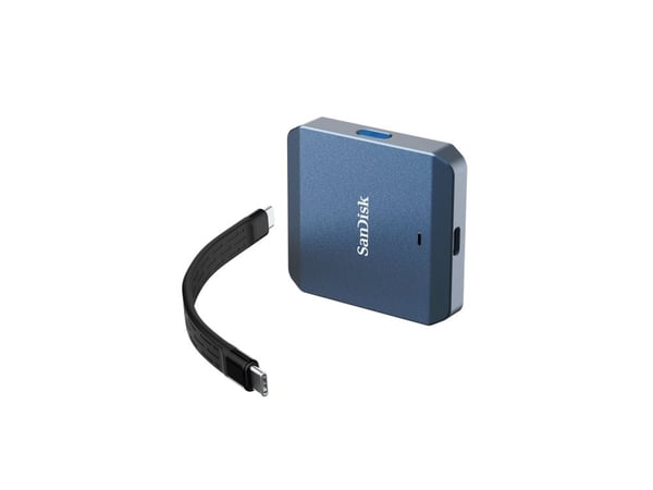 SanDisk PRO-CINEMA - Videofangstadapter - USB-C 3.2 Gen 2x2 - metallisk himmelblå