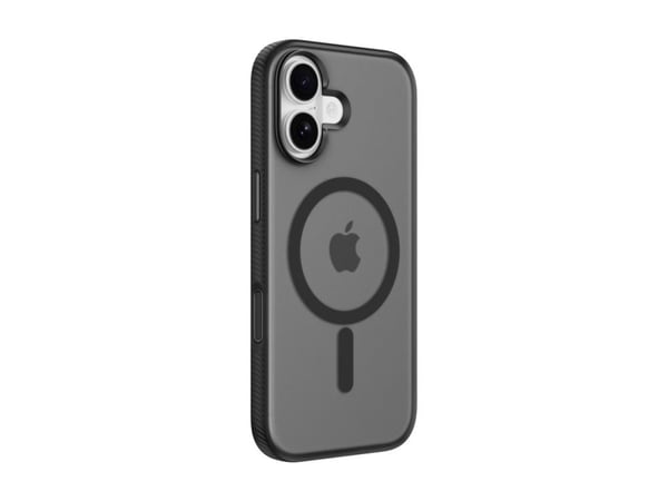 Belkin SheerForce Grip Series - Baksidedeksel for mobiltelefon - MagSafe-samsvar - laget av resirkulerte materialer - svart - for Apple iPhone 17