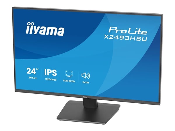 IIYAMA 60.5cm (24") X2493HSU-B1 16:10 HDMI+DP+2xUSB IPS