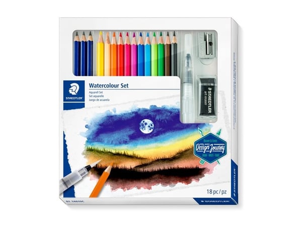 Staedtler 146 10C, Musta, Sininen, Bordeaux, Ruskea, Vihreä, Vaaleansininen, Vaaleanvihreä, Malva, Oranssi,..., 15 kpl