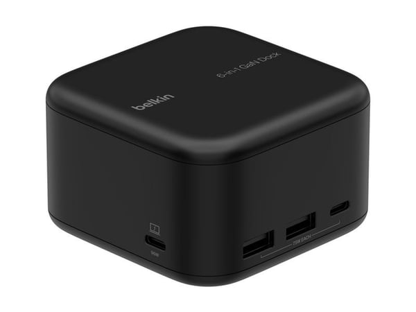 Belkin CONNECT 6-in-1 Core GaN - telakointiasema - USB-C - HDMI - 1GbE - 130 wattia