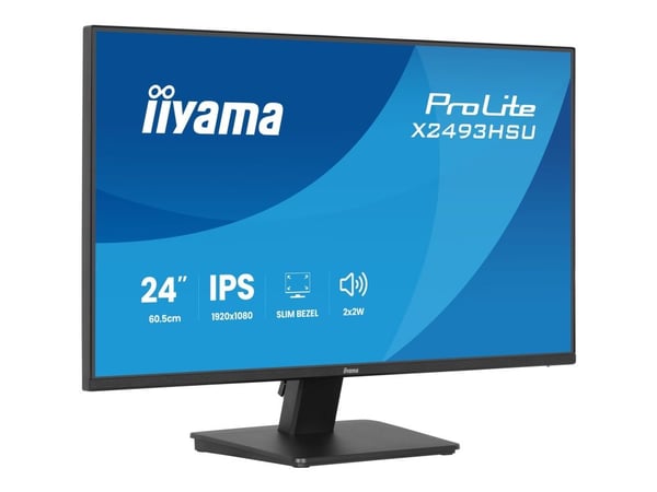 IIYAMA 60.5cm (24") X2493HSU-B1 16:10 HDMI+DP+2xUSB IPS