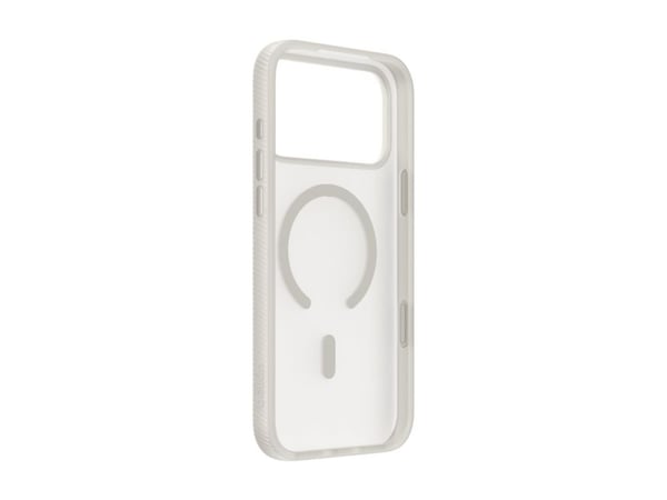 Belkin SheerForce Grip Series - Baksidedeksel for mobiltelefon - MagSafe-samsvar - laget av resirkulerte materialer - sand - for Apple iPhone 17 Pro