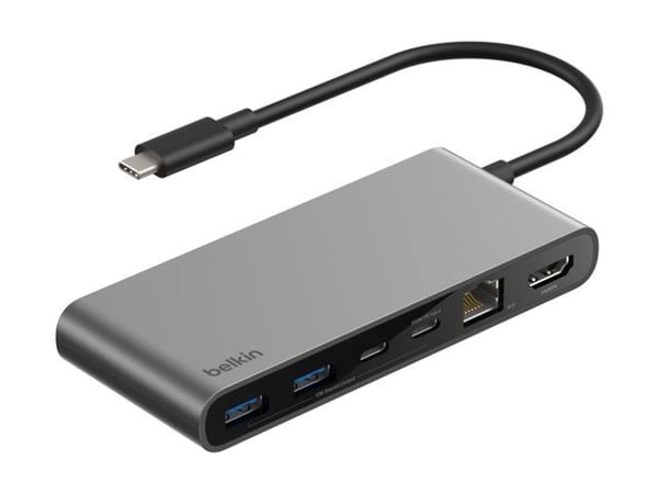 Belkin CONNECT - Dokkingstasjon - for bærbar, bærbar, smarttelefon, skrivebord - USB-C - HDMI - 2.5GbE