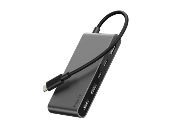 Belkin CONNECT - Dokkingstasjon - for bærbar, smarttelefon, bærbar, skrivebord - USB-C - HDMI