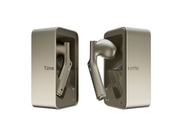 TimeKettle oversetter W4 AI tolk - gull - in-ear simultanoversetter (M4BGTRANS)