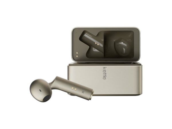 TimeKettle oversetter W4 AI tolk - gull - in-ear simultanoversetter (M4BGTRANS)