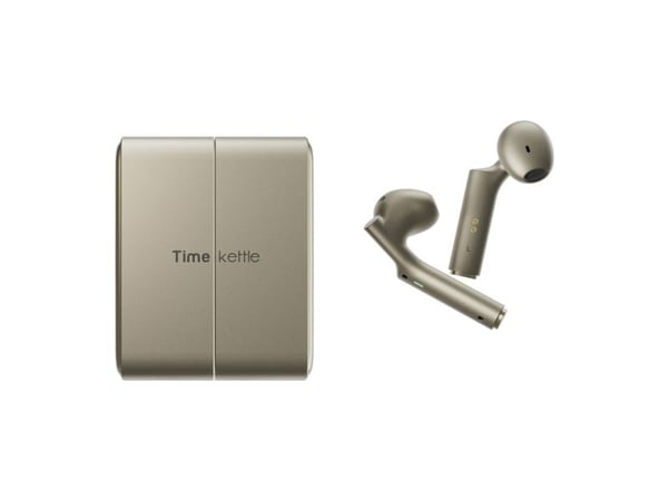 TimeKettle oversetter W4 AI tolk - gull - in-ear simultanoversetter (M4BGTRANS)