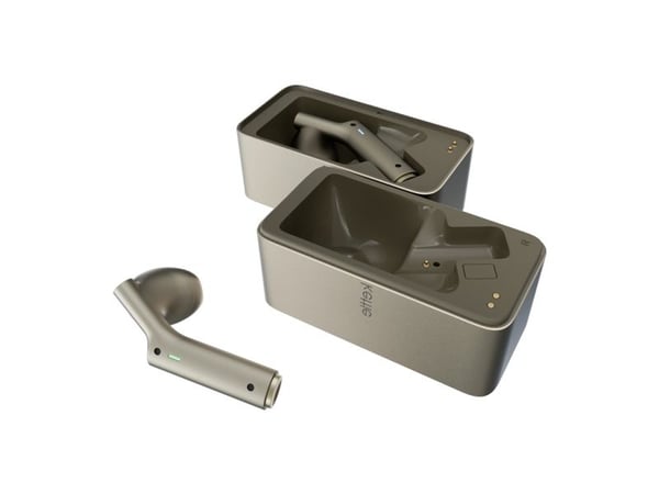 TimeKettle oversetter W4 AI tolk - gull - in-ear simultanoversetter (M4BGTRANS)