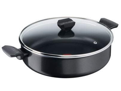 Tefal Simply Clean B5677253, Rund, Sautépanna, Svart, Titan, Gjuten aluminium, 22,4 l