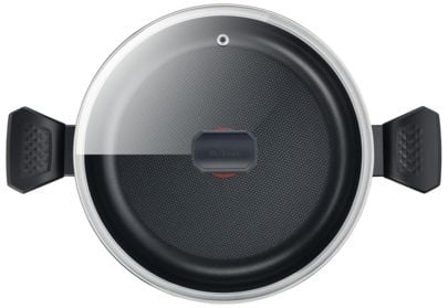 Tefal Simply Clean B5677253, Rund, Sautépanne, Svart, Titan, Aluminium, 22,4 l