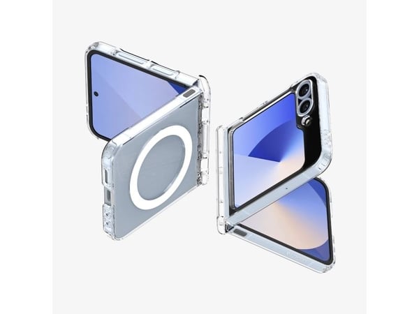 Spigen Ultra Hybrid Pro (MagFit), Etui, Samsung, Galaxy Z Flip 6, 17 cm (6.7"), Gjennomsiktig, Hvit