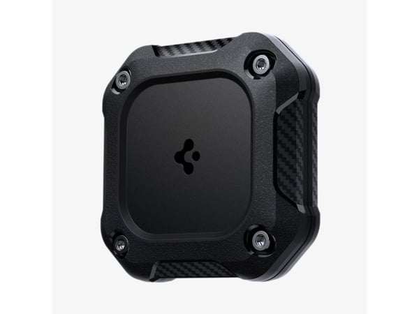 Spigen Tough Armor IP, Kotelo, musta, Apple, Polykarbonaatti (PC), Silikoni, Apple AirTag