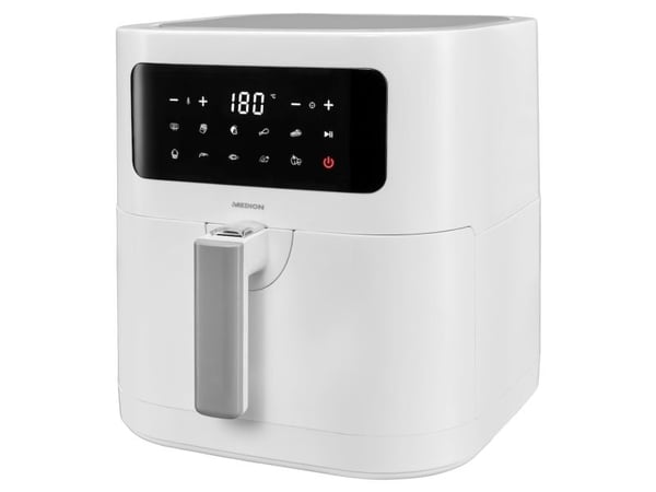 MEDION LIFE E40 XL, Varmluftsfrityr, 5,2 l, 50 °C, 200 °C, 60 min, Single/enkelt