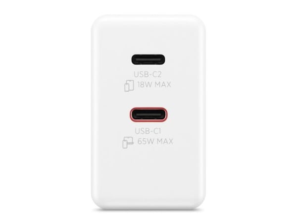 Lenovo Dual USB-C 65W GaN-lader | USB-C | 65 W | Lader