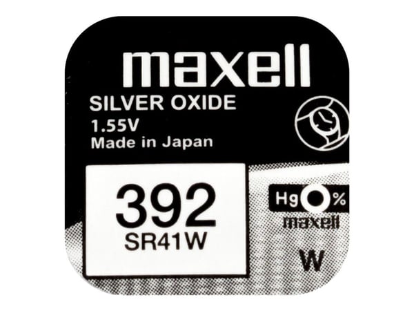 Maxell SR 41W - Batteri 10 x SR41W - Zn/Ag2O - 39 mAh