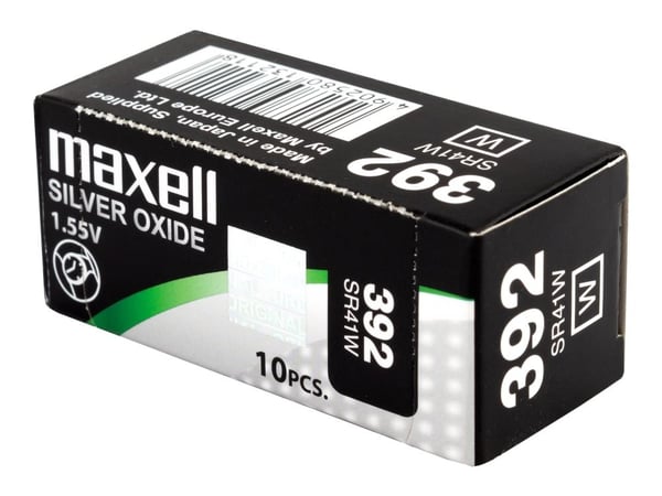 Maxell SR 41W - Batteri 10 x SR41W - Zn/Ag2O - 39 mAh