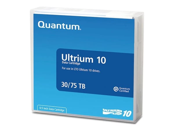 Quantum - LTO Ultrium 10 - 30 TB / 75 TB - strekkodemerket - svart