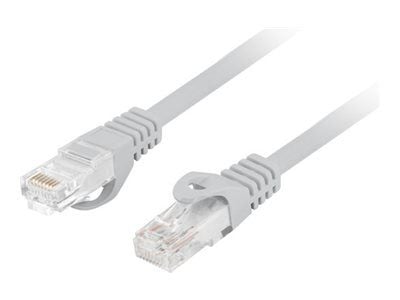 Lanberg - Koblingskabel - RJ-45 (hann) til RJ-45 (hann) - 5.4 mm - UTP - CAT 6 - halogenfri, uten hindringer - grå
