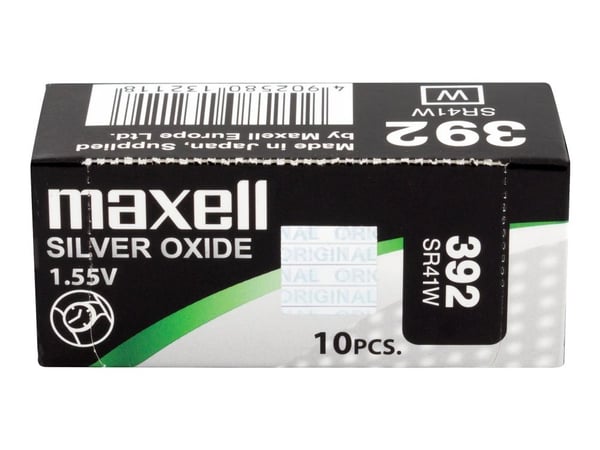 Maxell SR 41W - Batteri 10 x SR41W - Zn/Ag2O - 39 mAh