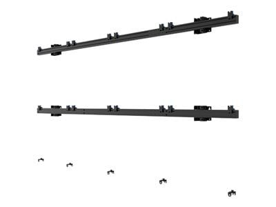 B-TECH System Xpress - Monteringssett (veggmontering) - for 4x4 dvLED videovegg - låsbar - svart - skjermstørrelse: 27"