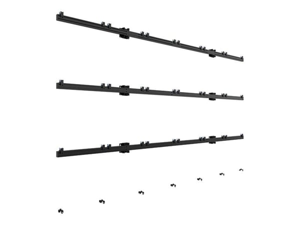 B-TECH System Xpress - Monteringssats (väggfäste) - för 6x6 dvLED videovägg - låsbar - svart - skärmstorlek: 27"