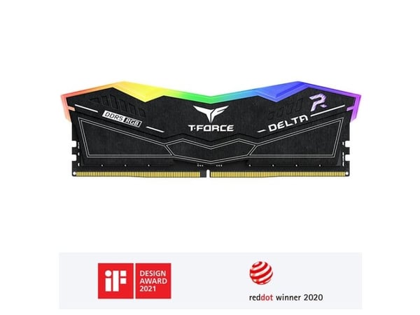 Team Group T-FORCE DELTA RGB FF3D516G6000HC38A01, 16 GB, 1 x 16 GB, DDR5, 6000 MHz, 288-pin DIMM