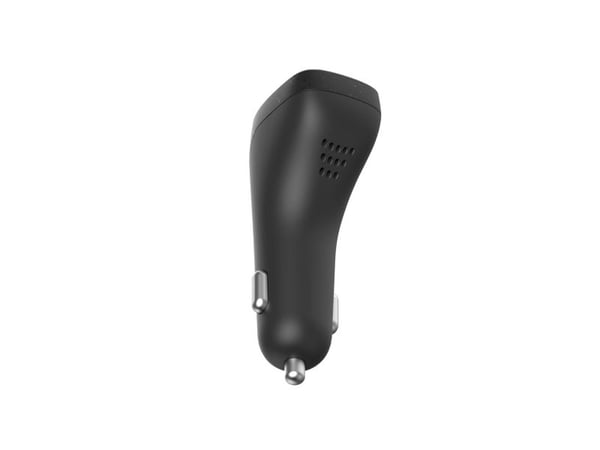 eSTUFF INFINITE - Bilstrømadapter - 100 watt - 3 A - QC 3.0, PD 3.0 - 3 utgangskontakter (USB-C, USB-type A) - svart