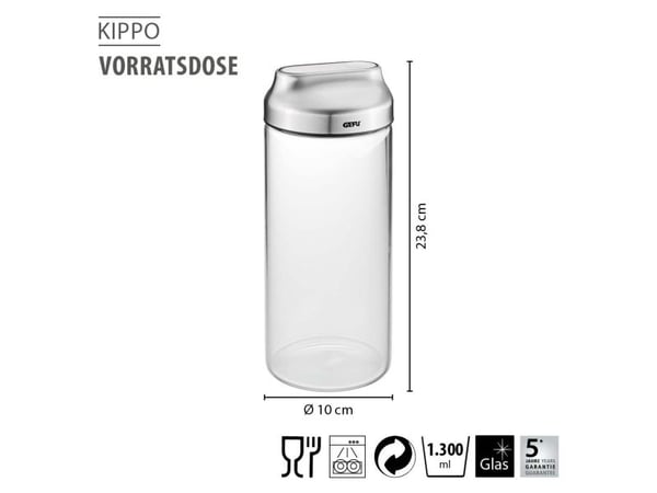 GEFU KIPPO Oppbevaringsbeholder 1,3 ltr