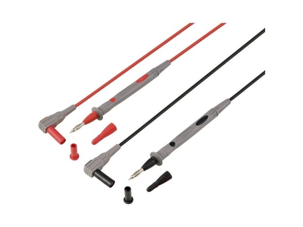 Turvatestausjohtosarja 1,20 m Musta, punainen VOLTCRAFT MS-4P