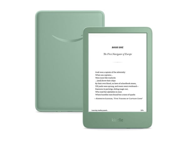 Amazon Kindle - 11. generasjon - eBook-leser - 16 GB - 6" monokrom - berøringsskjerm - Bluetooth, Wi-Fi - matcha