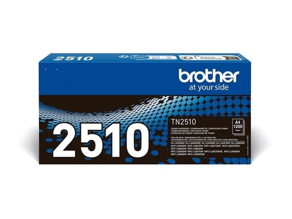 Brother TN-2510 - Høykapasitets - svart - original - boks - tonerpatron - for Brother DCP-L2620, L2627, L2660, HL-L2400, L2445, L2447, MFC-L2800, L...