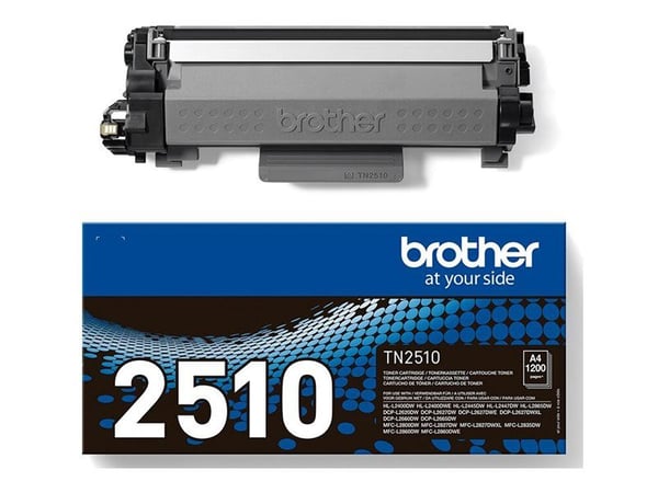 Brother TN-2510 - Høykapasitets - svart - original - boks - tonerpatron - for Brother DCP-L2620, L2627, L2660, HL-L2400, L2445, L2447, MFC-L2800, L...