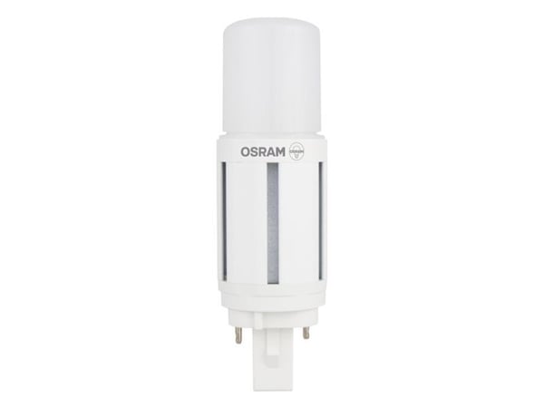 OSRAM DULUX D EM & AC Mains - LED-lyspære - form: tubulær - mattslipt finish - G24d - 5.5 W (ekvivalent 13 W) - klasse E - kjølilg hvitt lys - 4000 K