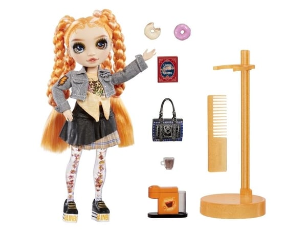 Rainbow High Sparkle & Shine Fashion Dolls- Clementine (Orange), Muotinukke, Naaras, 4 vuosi/vuosia, Poika/tyttö, 280 mm, Monivärinen