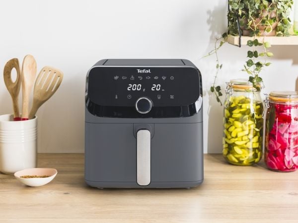 Tefal Easy Fry Mega EY855BE0, Varmluftsfrityr, 7,5 l, 80 °C, 200 °C, 8 person(er), 60 min