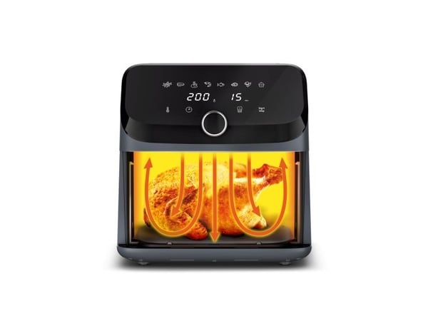 Tefal Easy Fry Mega EY855BE0, Varmluftsfrityr, 7,5 l, 80 °C, 200 °C, 8 person(er), 60 min