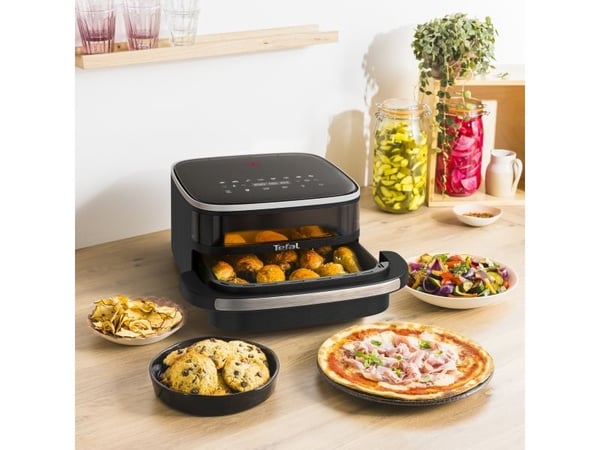 Tefal Easy Fry XL Surface FW4018E0, Varmluftsfrityr, 1,2 kg, Single/enkelt, Sort, Berøringskontroll, Enkeltstående